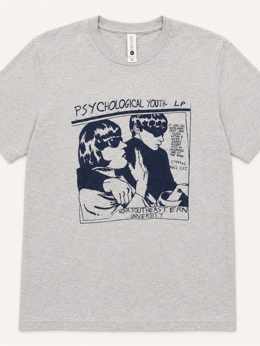 Unbranded Gray 'Psychological Graphic Tee
